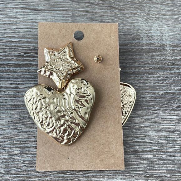 heart drop earrings N49 - Picture 5 of 5